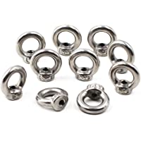 M4 Tuerca de levantamiento de ojos en forma de anillo 304 de acero inoxidable con rosca para tuerca 20 Pack